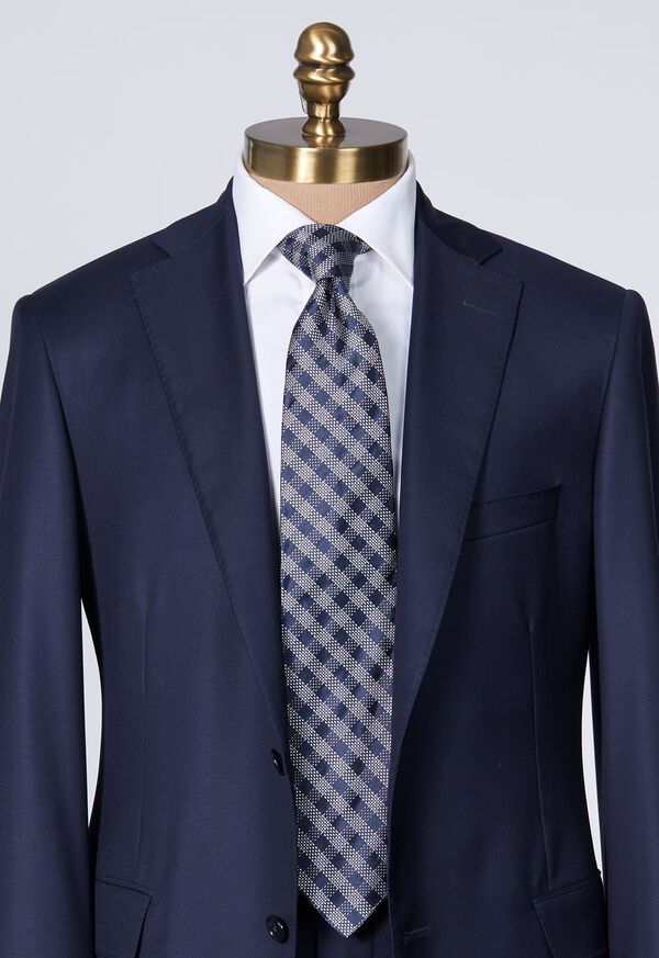 Paul Stuart Silk Jacquard Check Tie, image 3