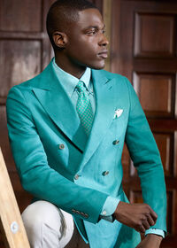 Paul Stuart Linen Logo Sport Shirt, thumbnail 2