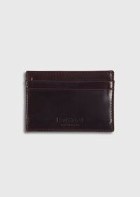 Paul Stuart Cordovan Flat Card Case, thumbnail 1