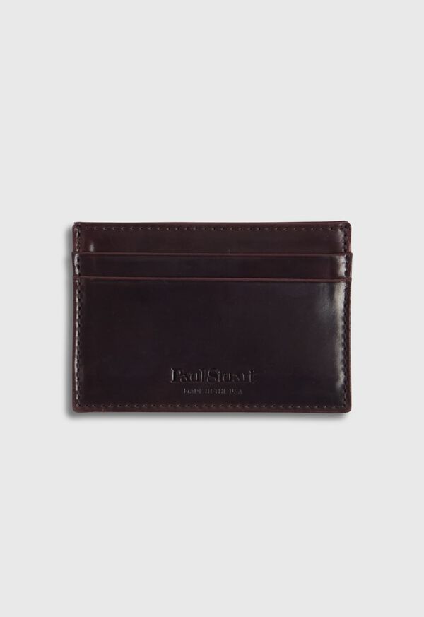 Paul Stuart Cordovan Flat Card Case, image 1