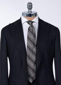 Paul Stuart Silk Woven Deco Stripe Tie, thumbnail 2