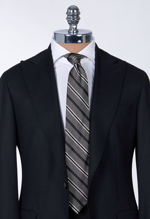 Paul Stuart Silk Woven Deco Stripe Tie, image 2