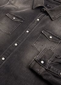Paul Stuart Damage Wash Denim Shirt, thumbnail 2