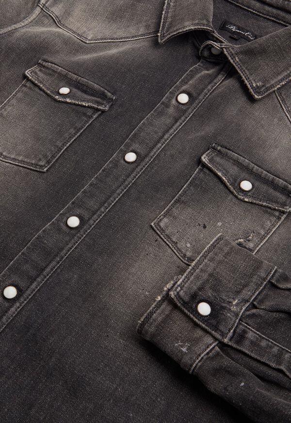 Paul Stuart Damage Wash Denim Shirt, image 2