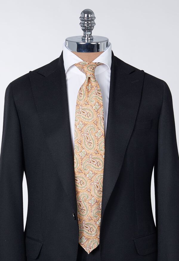 Paul Stuart Printed Linen Paisley Tie, image 3