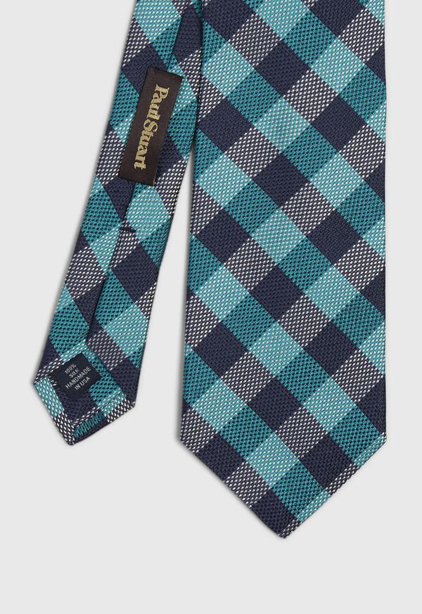 Paul Stuart Oxford Check Silk Tie, image 1
