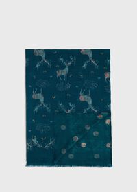 Paul Stuart Deer Print Scarf, thumbnail 1