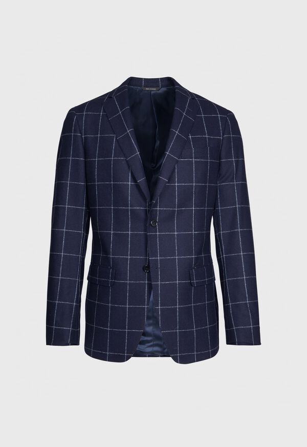 Paul Stuart Windowpane Flannel Suit, image 4