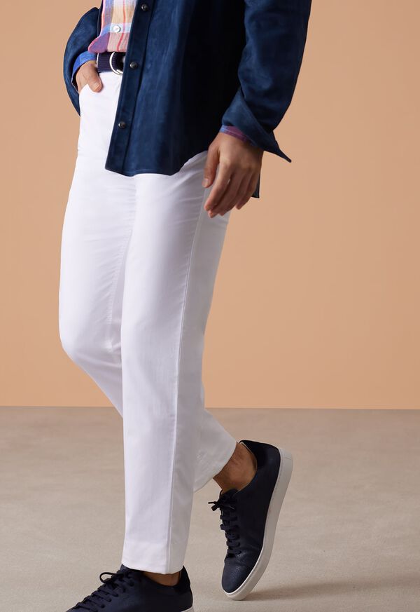 Paul Stuart Five Pocket Satin Finish Cotton Pant, image 4