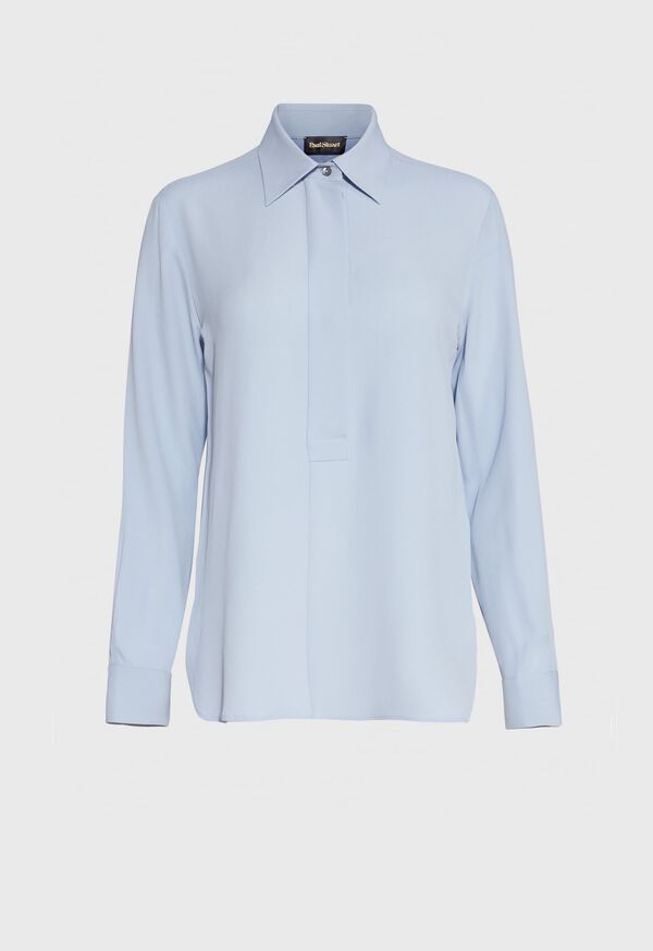 Paul Stuart Blouse With Popover Collar, image 1