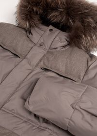 Paul Stuart Fur Hooded Quilted Down Parka, thumbnail 2