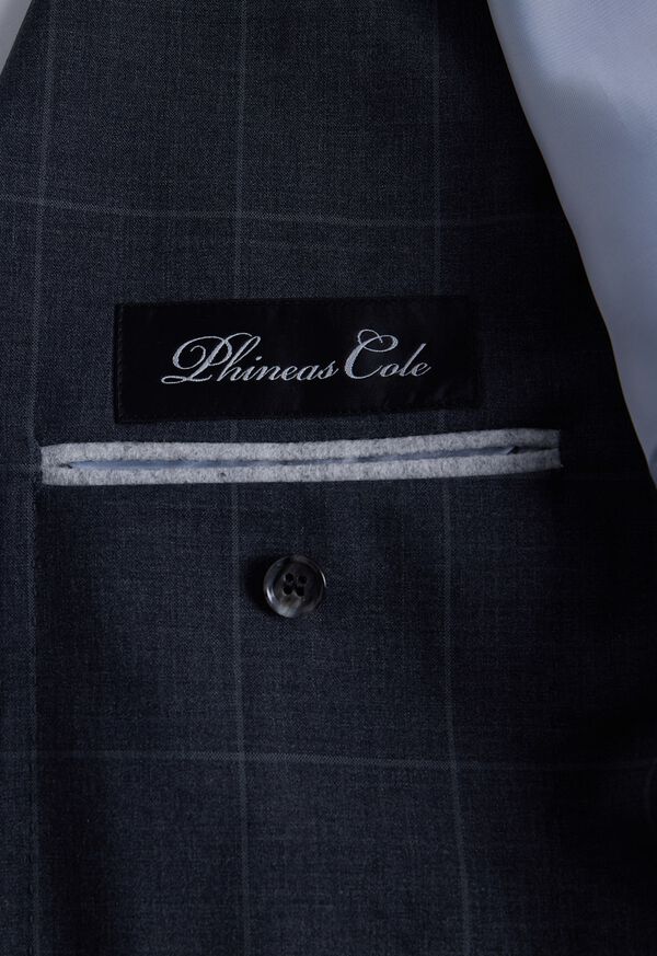 Paul Stuart All Year Wool Windowpane Suit, image 6