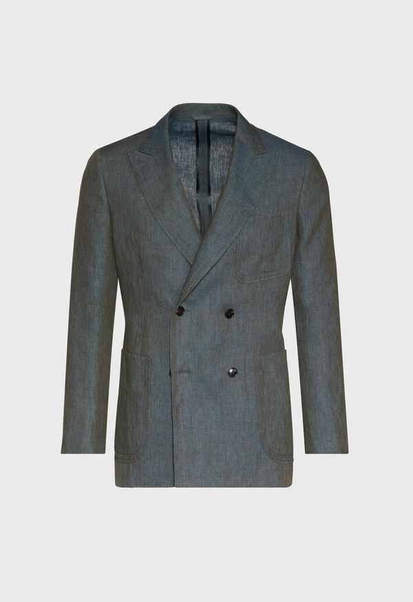 Paul Stuart Olive Linen Jacket