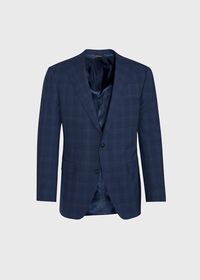 Paul Stuart Fainted Deco Pane Super 150s Wool Suit, thumbnail 3