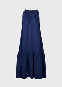 Paul Stuart Linen Dress With Bottom Ruffle, thumbnail 1