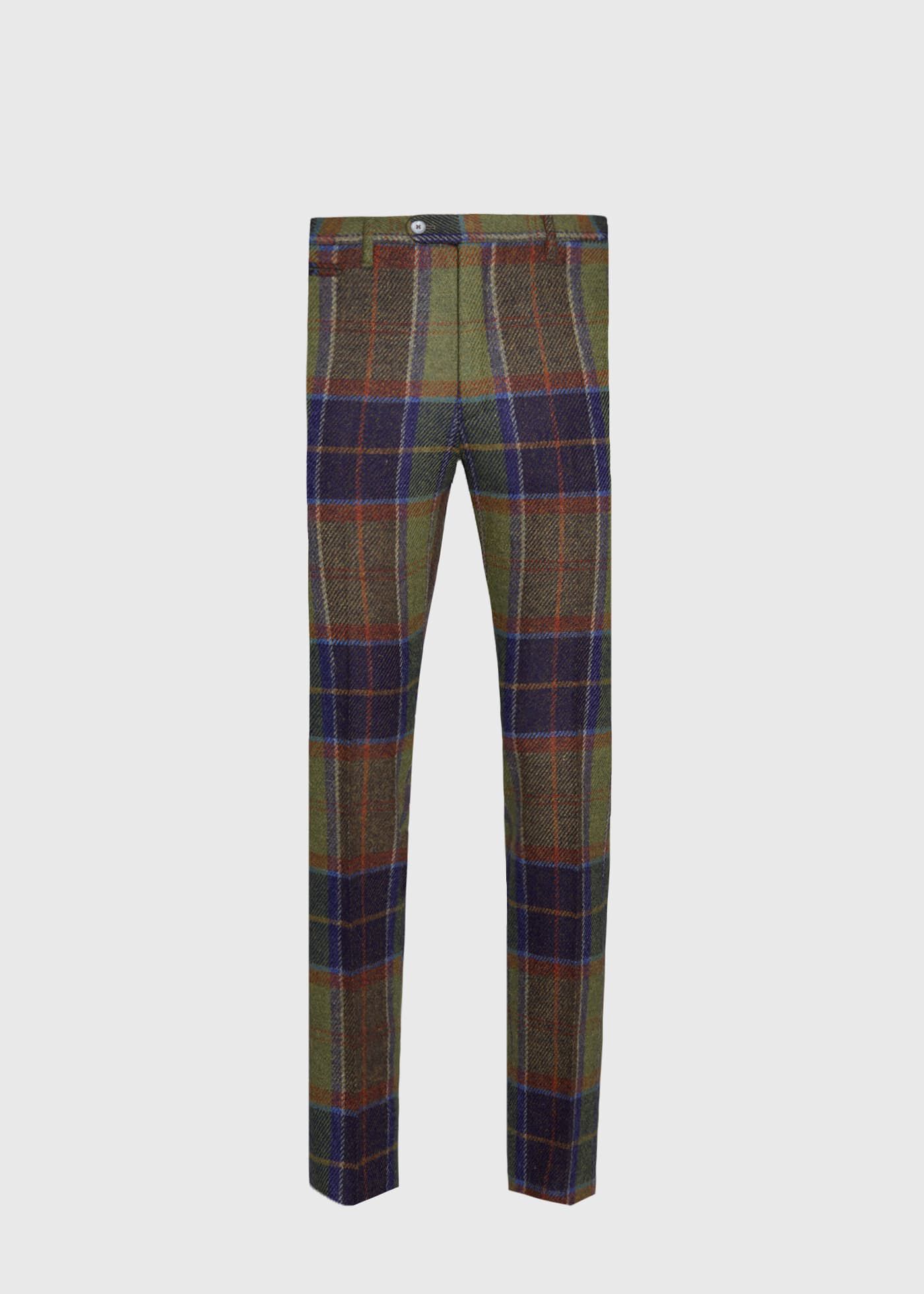 Olive green plaid pants hotsell