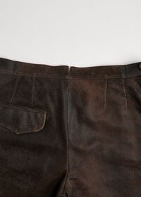 Paul Stuart Brown Vintage Leather Pant, thumbnail 4