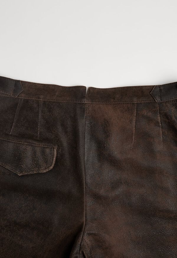 Paul Stuart Brown Vintage Leather Pant, image 4