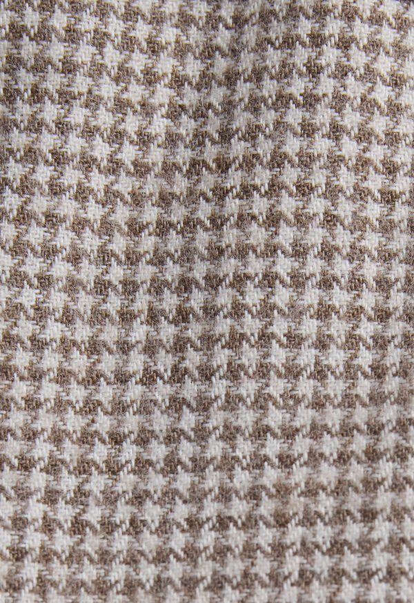 Paul Stuart Brushed Cotton Houndstooth Sport Shirt, image 3