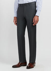 Paul Stuart Dark Grey Super 110s Wool Trouser, thumbnail 4