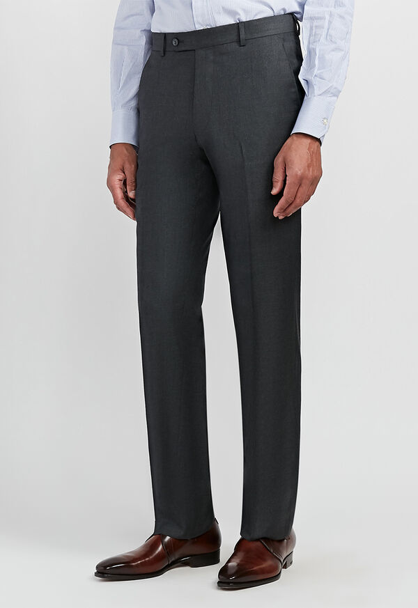 Paul Stuart Dark Grey Super 110s Wool Trouser, image 4
