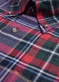 Paul Stuart Flannel Plaid Sport Shirt, thumbnail 2