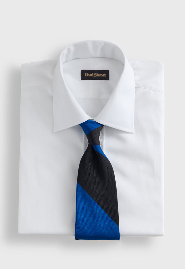Paul Stuart Woven Silk Block Stripe Tie, image 2