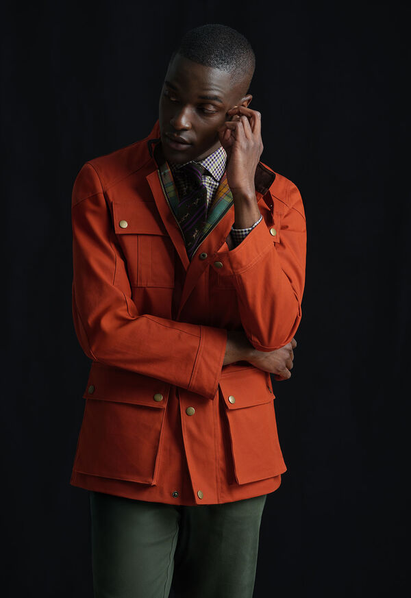 Paul Stuart Belted Terracotta Field Jacket, image 2