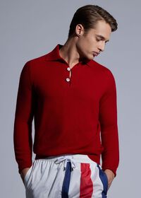 Paul Stuart Cashmere Polo Sweater, thumbnail 2