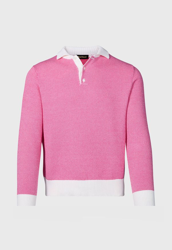 Paul Stuart Cotton Birdseye Pullover, image 1