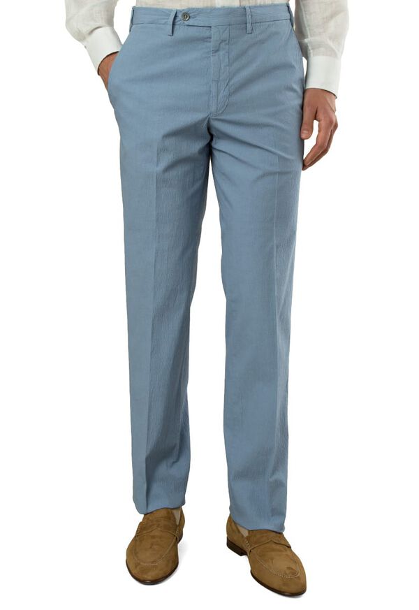 Paul Stuart Tonal Seersucker Plain Front Pant, image 1
