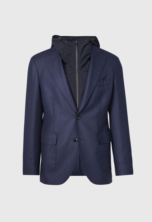 Paul Stuart Wool and Cashmere Hooded Jacket, image 1