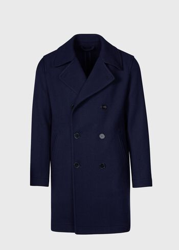 Paul Stuart Wool & Cashmere Double Breasted Coat