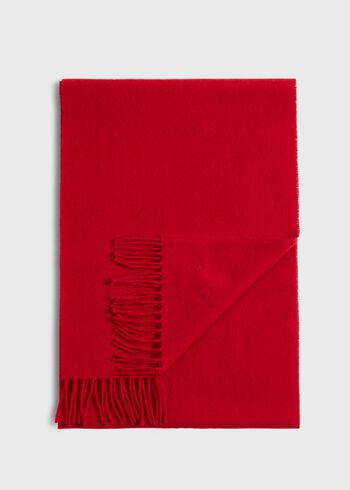 Paul Stuart Cashmere Scarf with Man on the Fence Logo