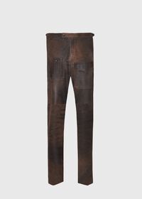 Paul Stuart Brown Vintage Leather Pant, thumbnail 1