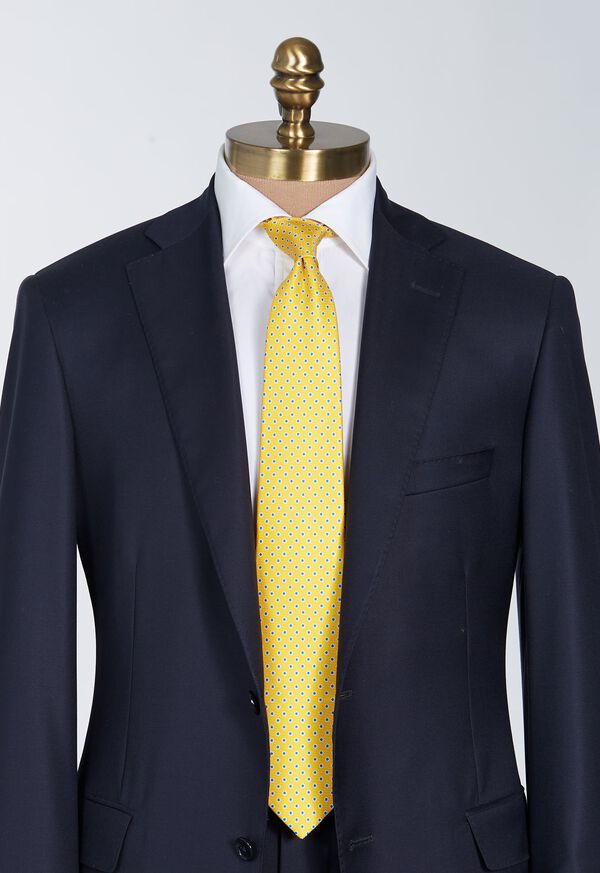 Paul Stuart Printed Silk Small Circle Tie, image 2