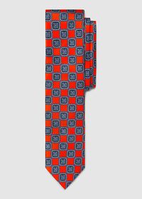 Paul Stuart Silk Large Medallion Tie, thumbnail 1