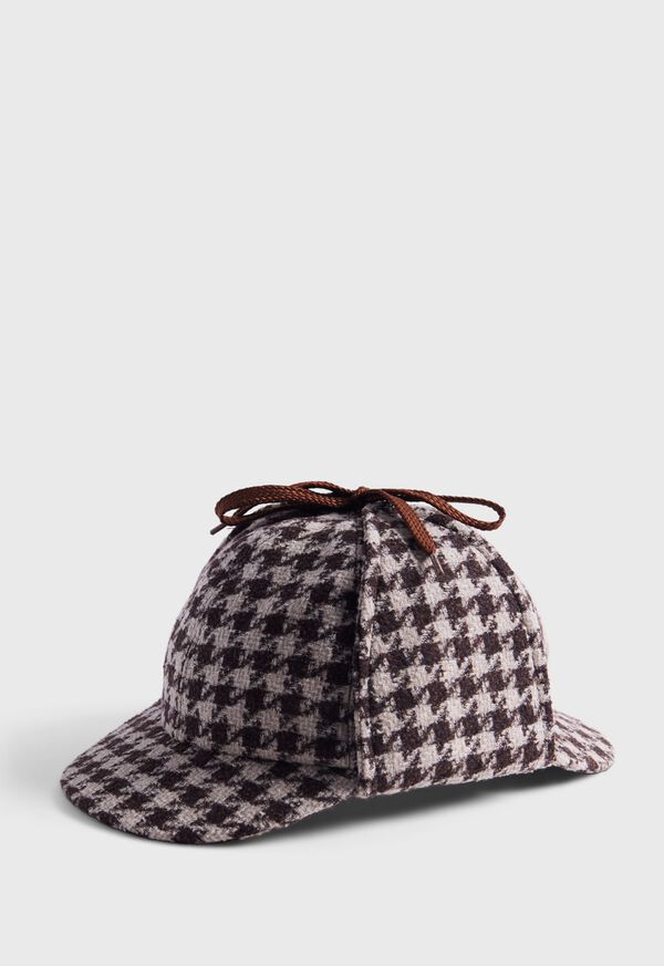 Paul Stuart Houndstooth Deerstalker Cap, image 1