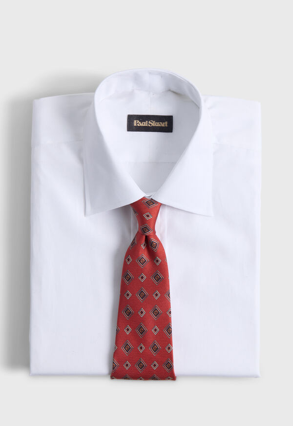 Paul Stuart Printed Silk Square Medallion Tie, image 2