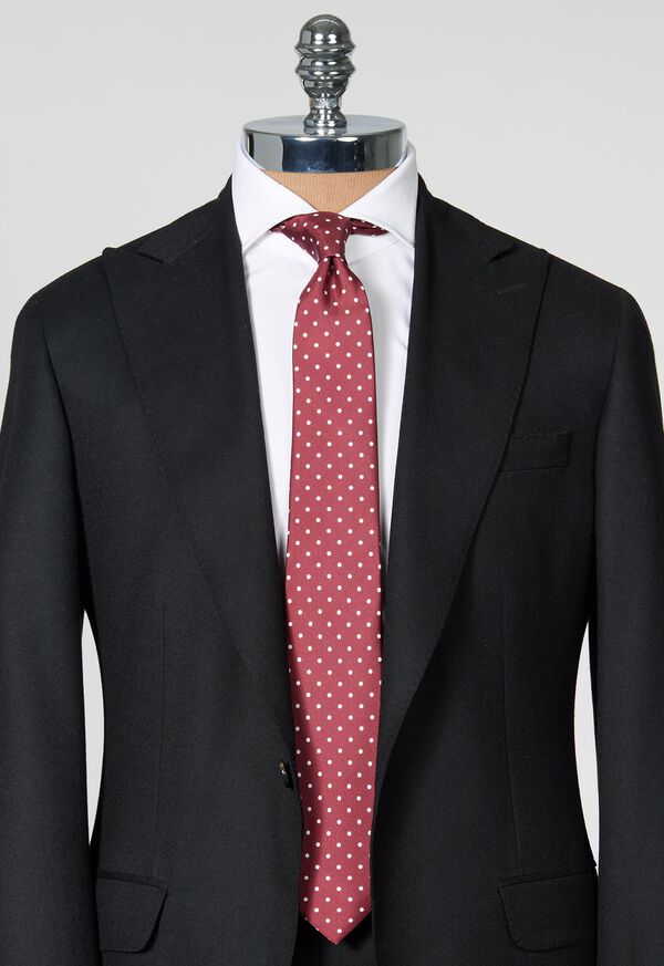 Paul Stuart Printed Silk Dot Tie, image 2