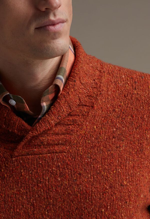 Paul Stuart Cotton Big Plaid Flannel Sport Shirt, image 2