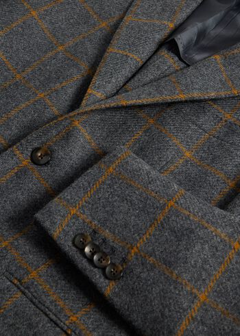 Paul Stuart Wool Windowpane Jacket