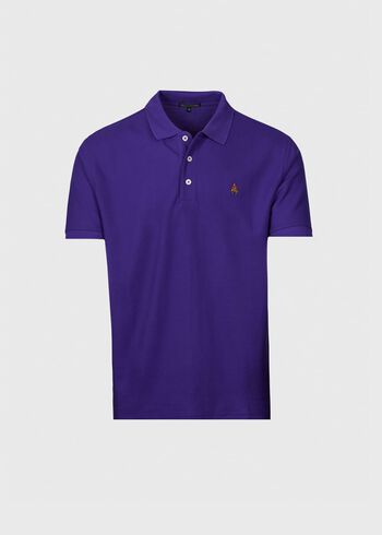 Paul Stuart Cotton Piqué Logo Polo