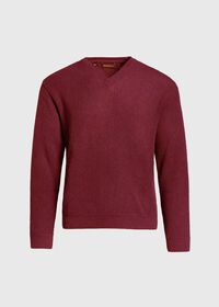 Paul Stuart Classic Alpaca Links V-Neck Sweater, thumbnail 1