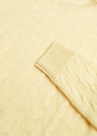 Paul Stuart Cashmere Cable Crewneck Sweater, thumbnail 3