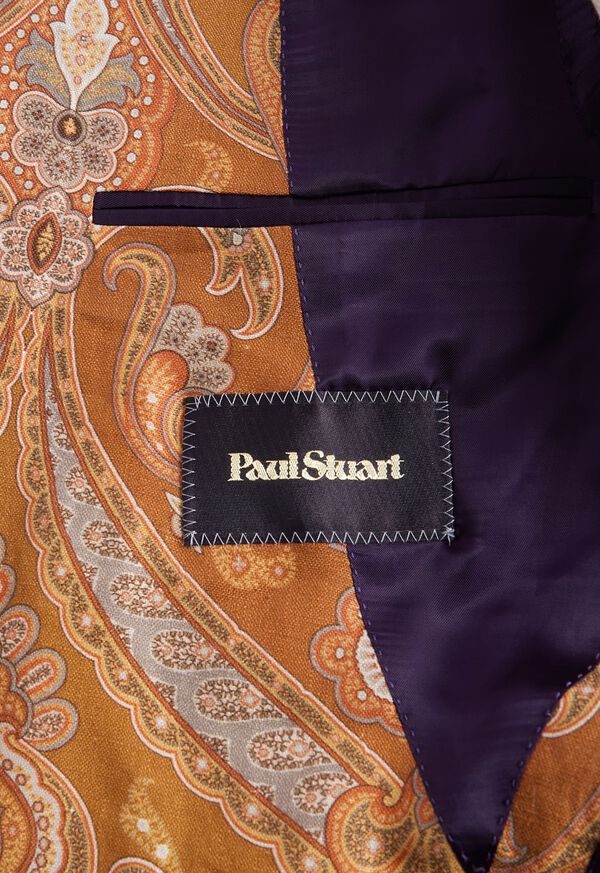 Paul Stuart Printed Paisley Linen Jacket, image 5