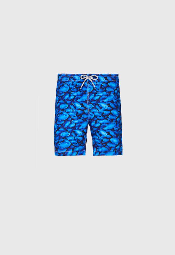 Paul Stuart Rolex Fish Print Swim Trunk, image 1