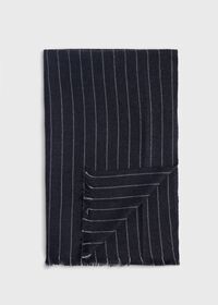 Paul Stuart Cashmere Chalk Stripe Scarf, thumbnail 1