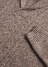 Paul Stuart Shawl Collar Center Cable Sweater, thumbnail 3
