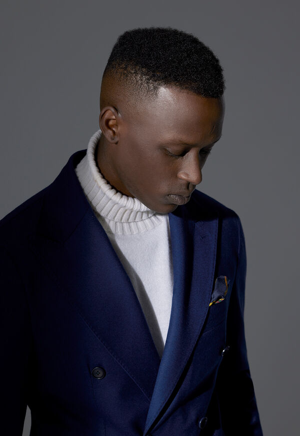 Paul Stuart Royal Blue Double Breasted Jacket Look, image 1
